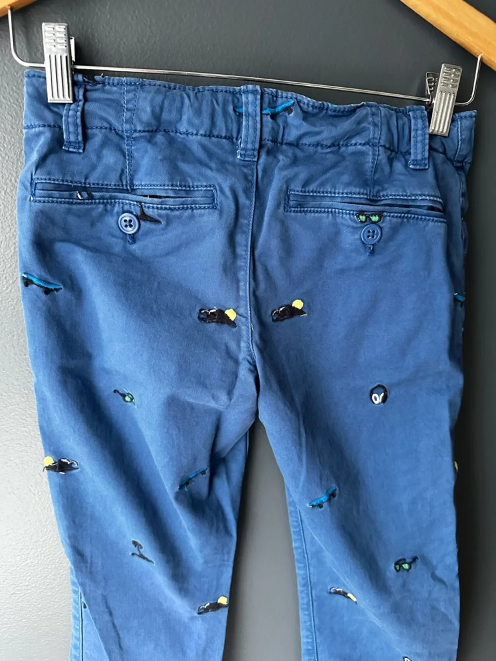 💙 GAP Kids boys pants size 10 blue with fun details VGUC preppy classic